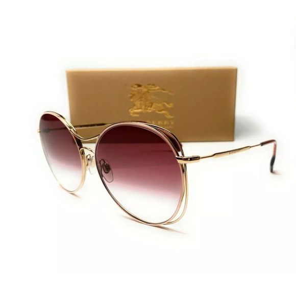 Burberry Women\'s Light Gold and Pink Sunglasses!